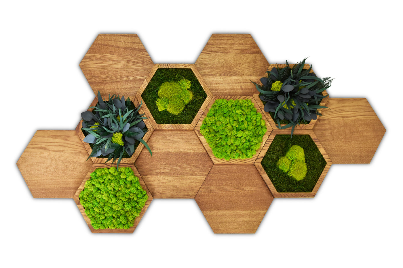 Panneaux muraux hexagonaux - set
