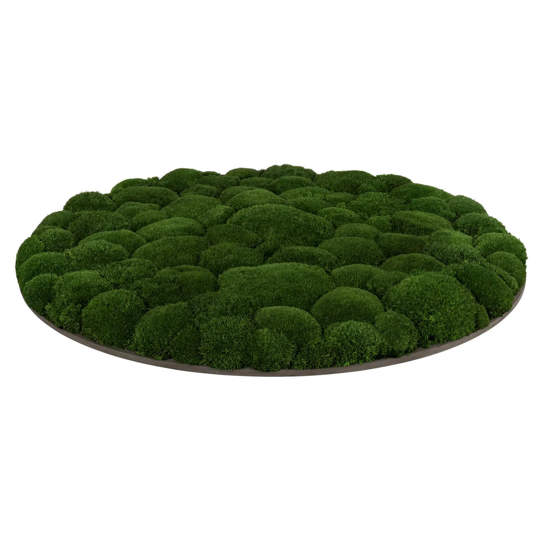 Kugelmoosbild in Waldgrün 80 cm Seite 