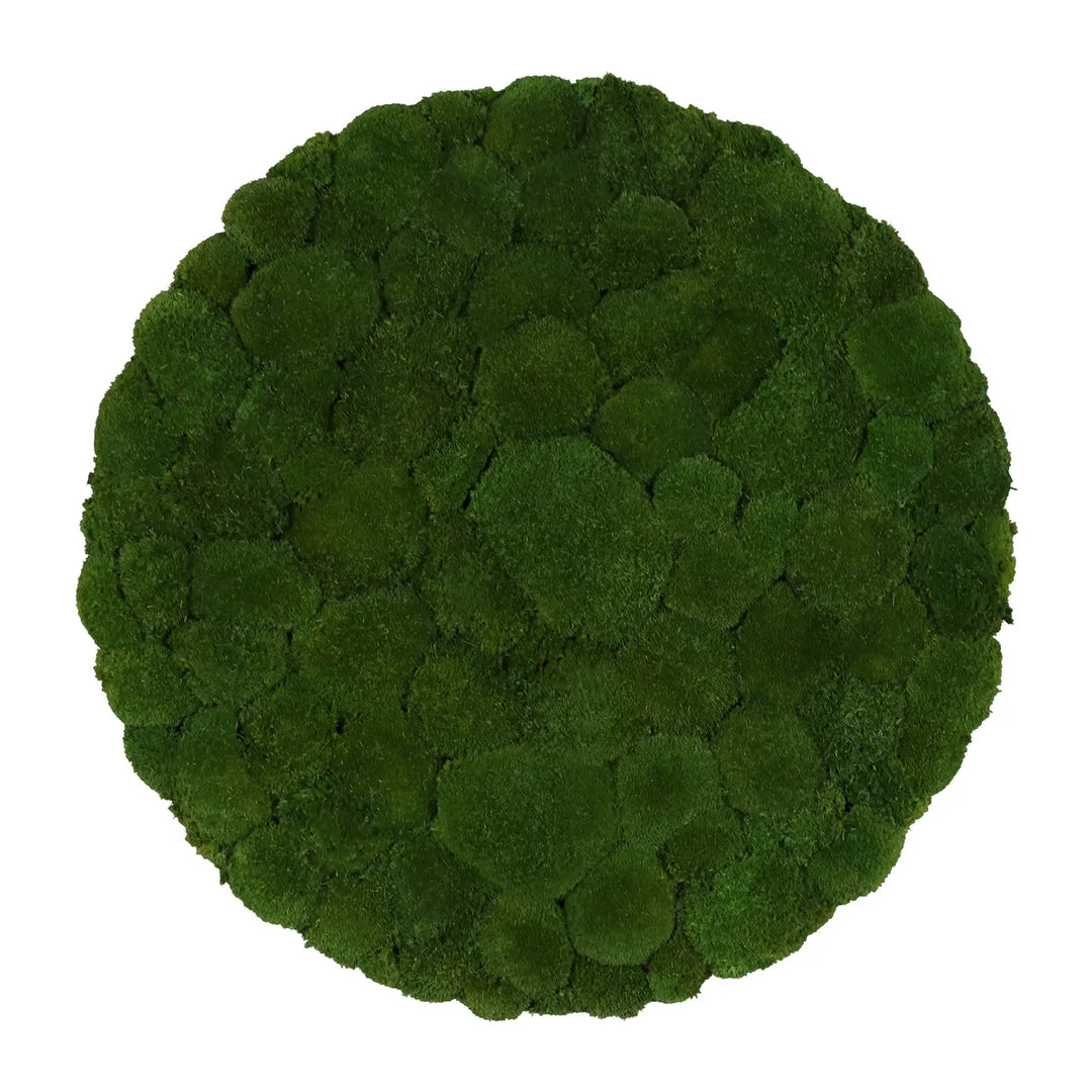 Kugelmoosbild in Waldgrün 80 cm