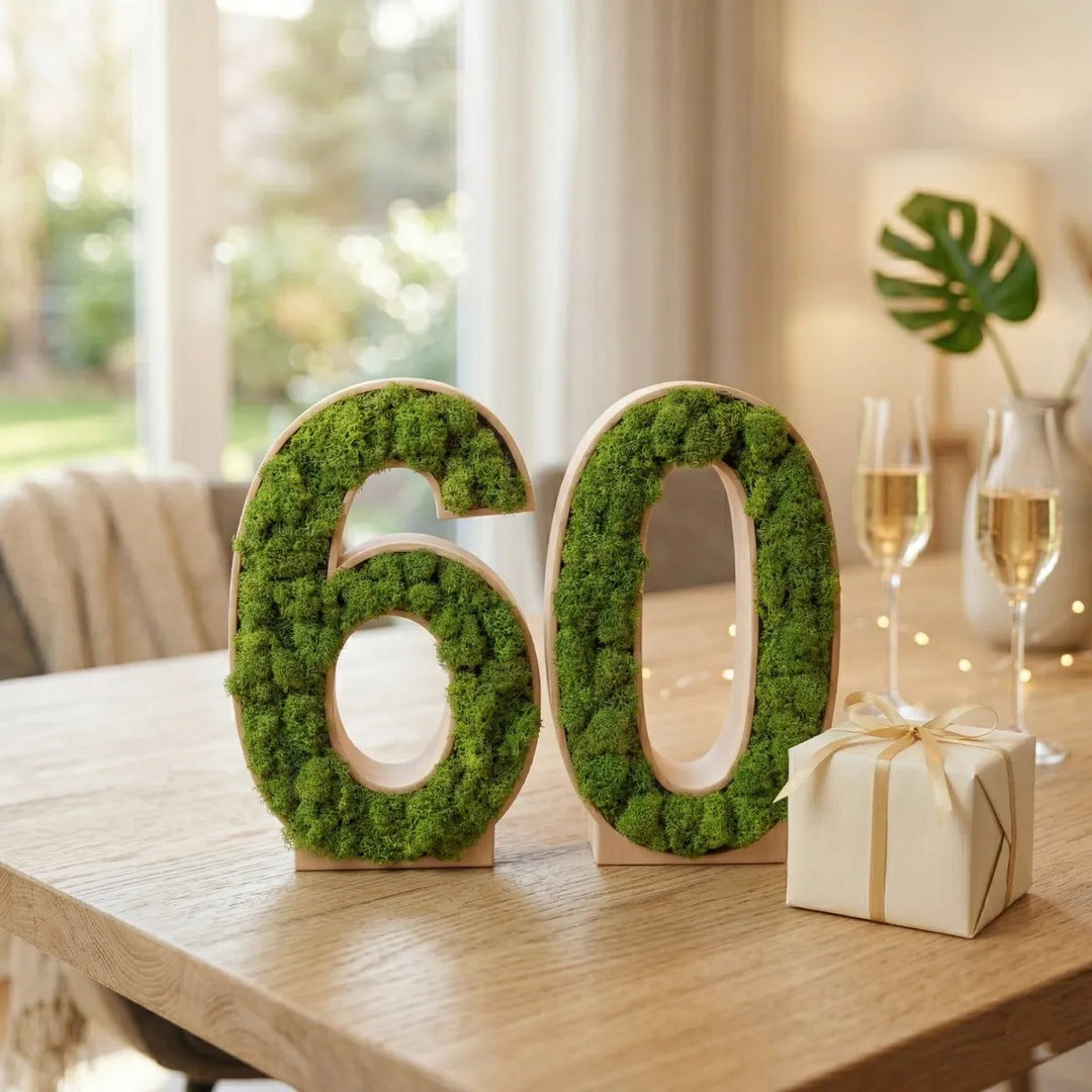 Moos-Zahlen 60 Jahre Geburtstag