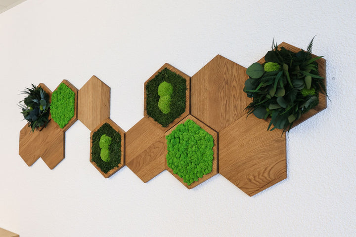 Hexagon-Wandpaneele in Büro