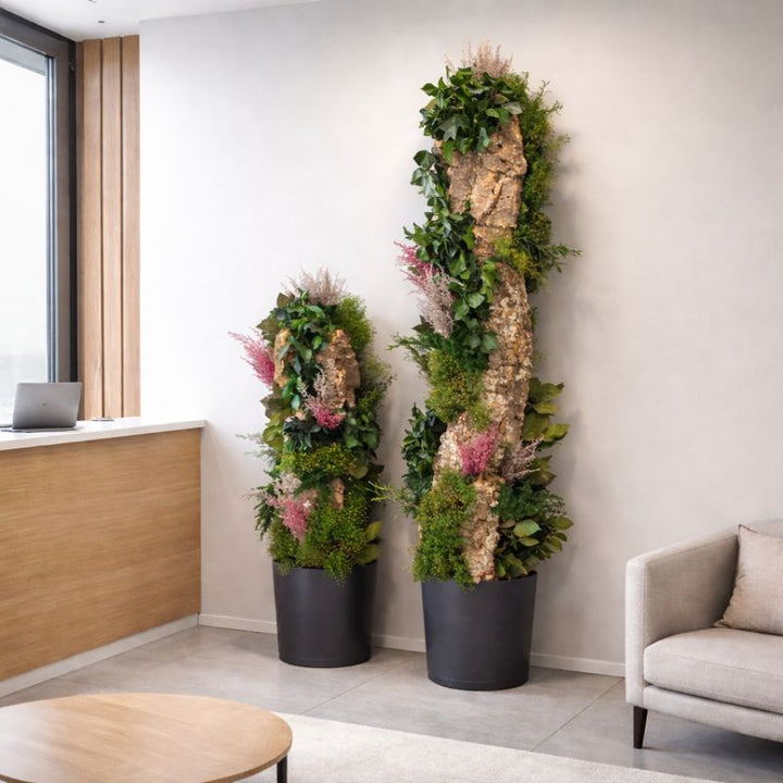 Naturstämme Wald 100 cm + 160 cm in Empfangsbereich